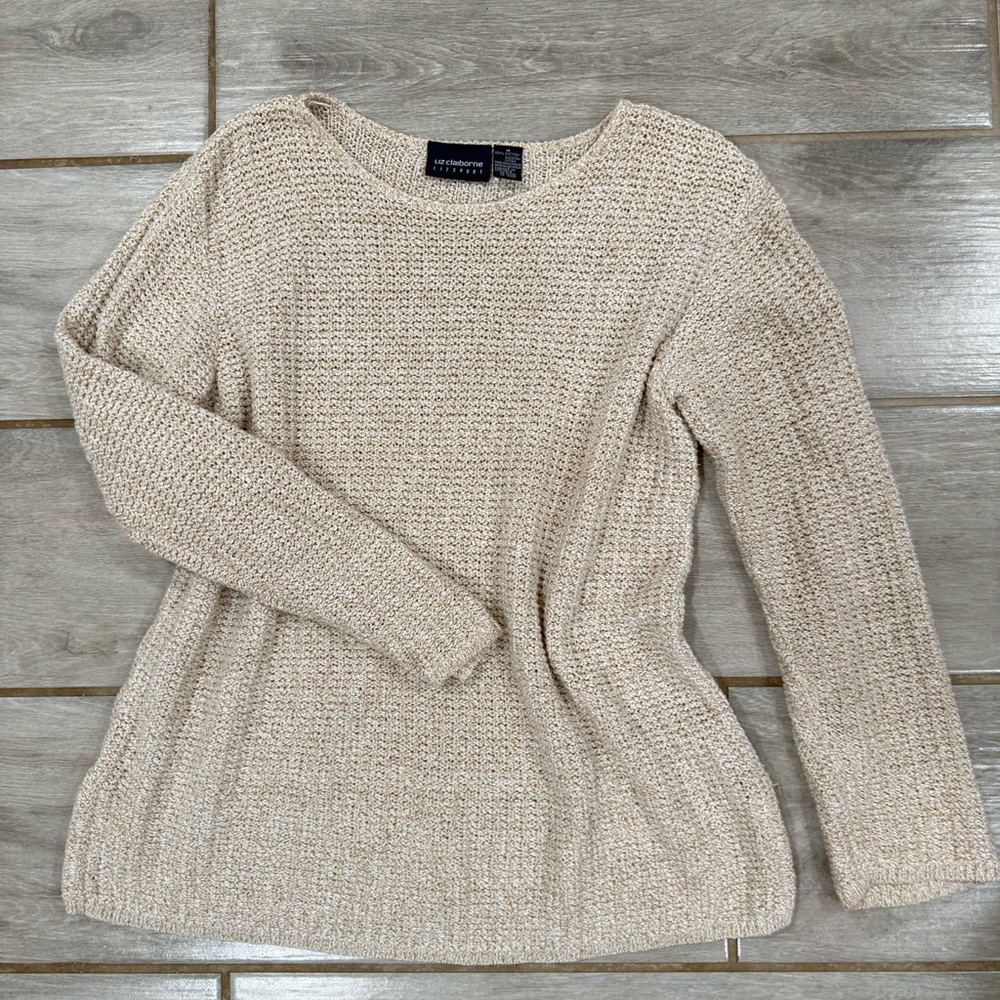 Liz claiborne cream Sweater